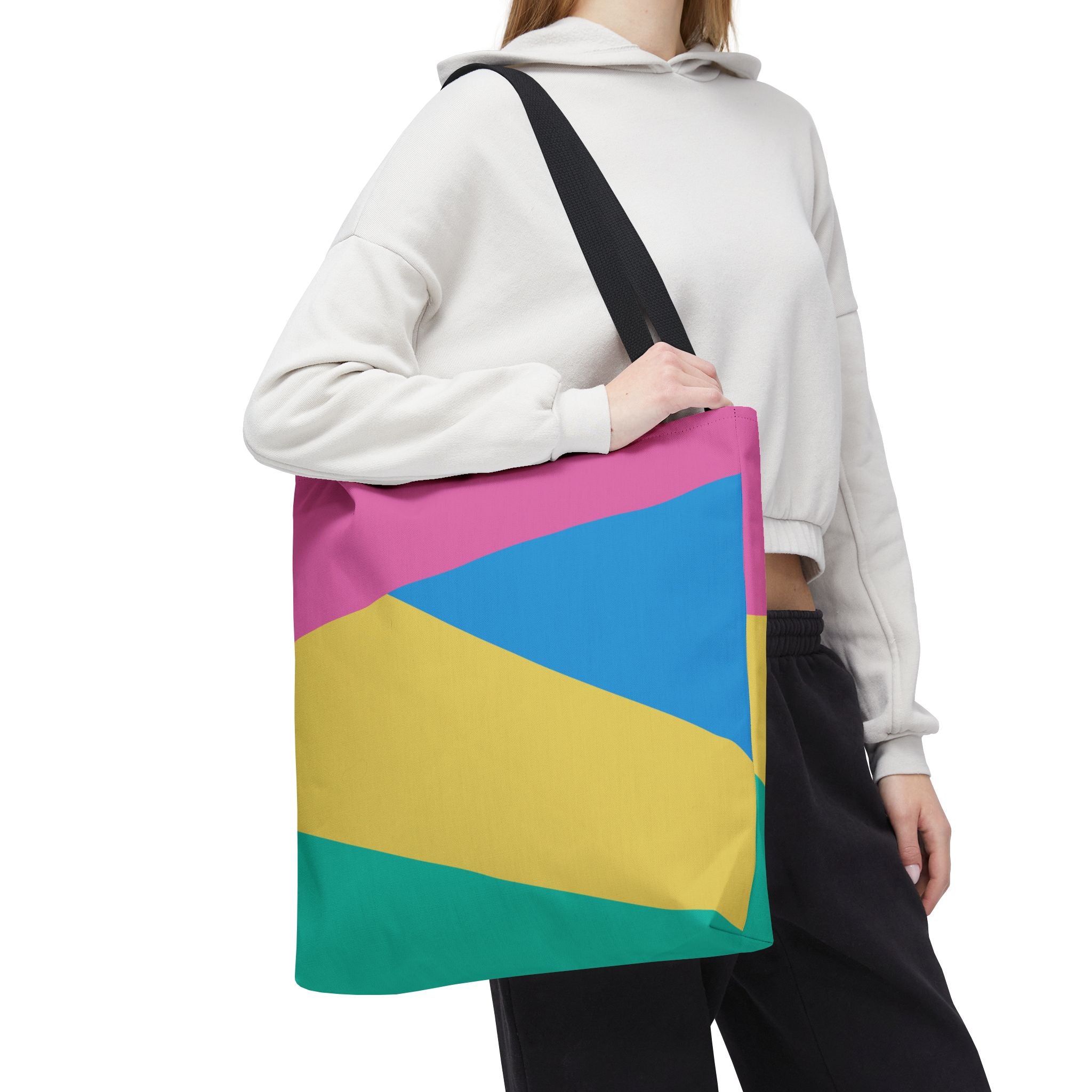 Colorblock Tote Bag