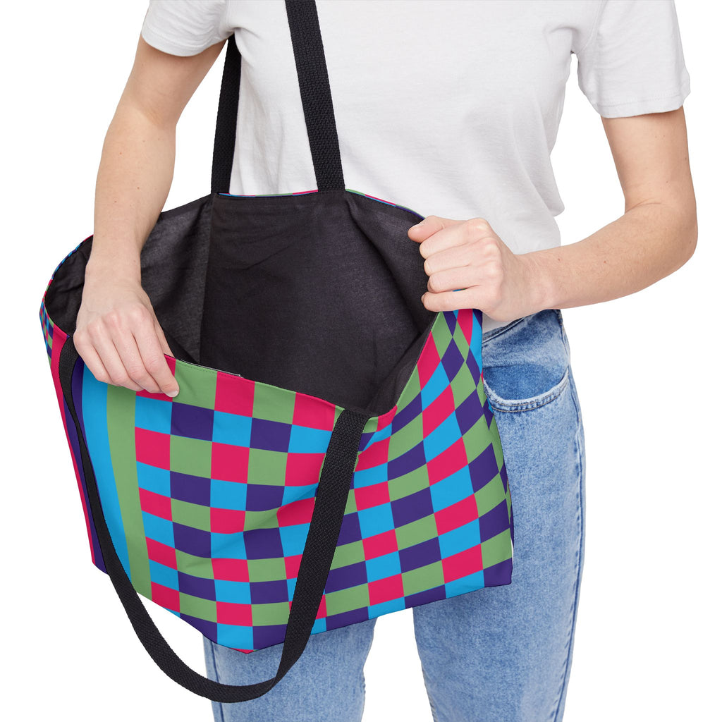 Colorblock Tote Bag