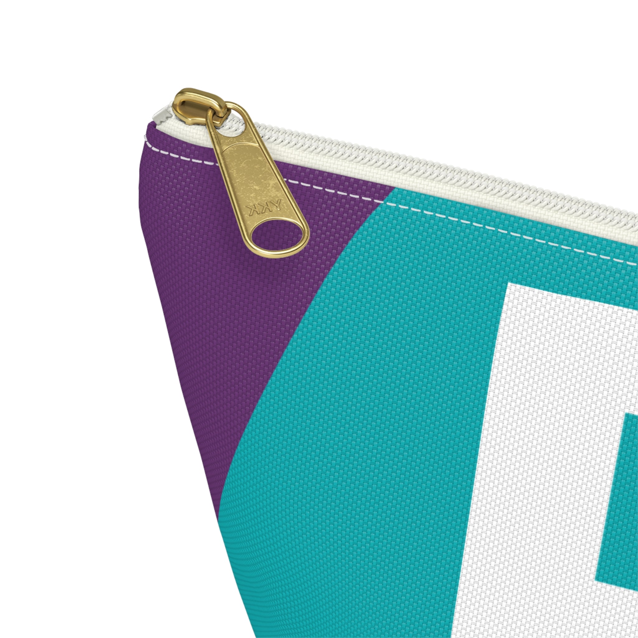Colorblock Accessory Pouch — Monogram R T-Bottom Cosmetic Bag