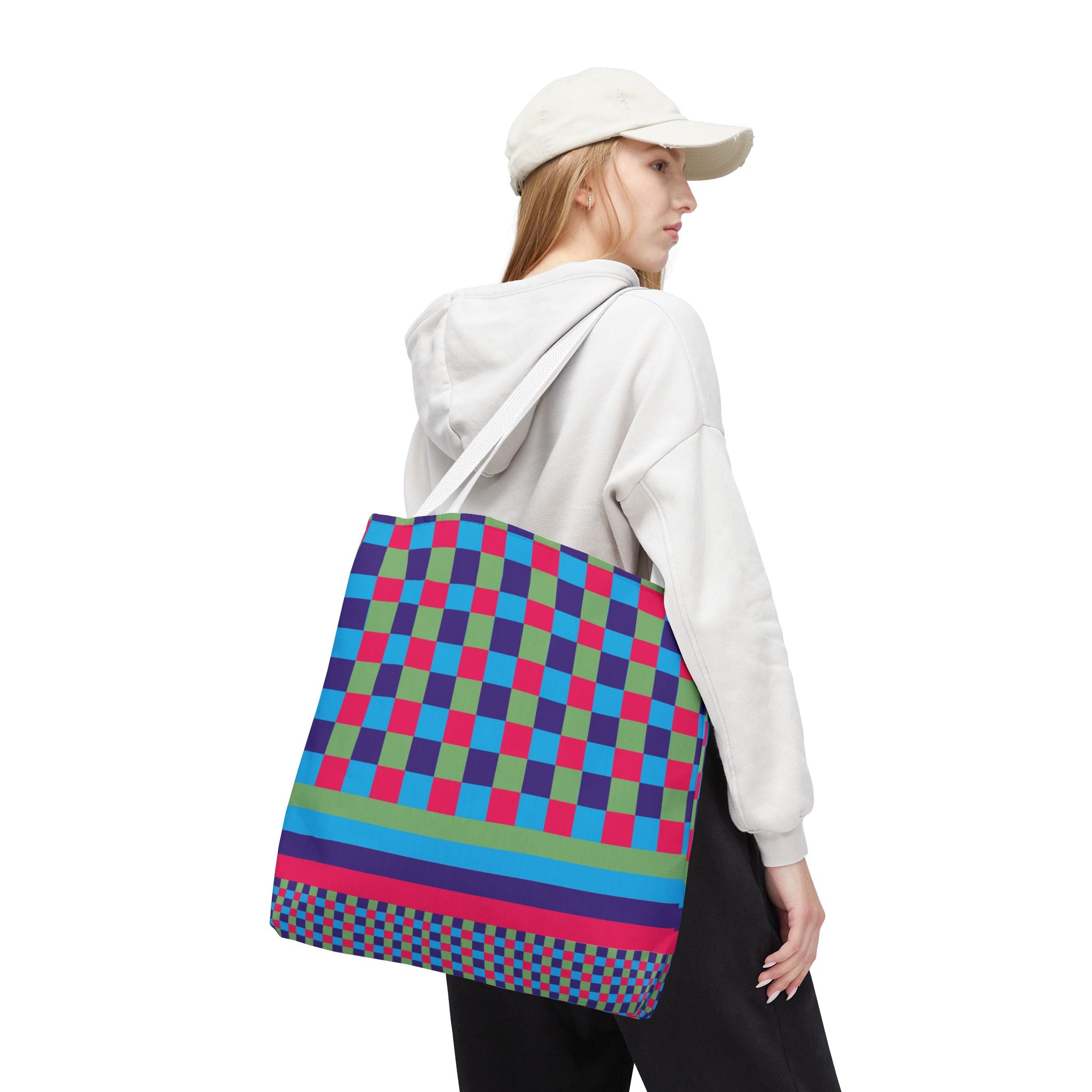Colorblock Tote Bag