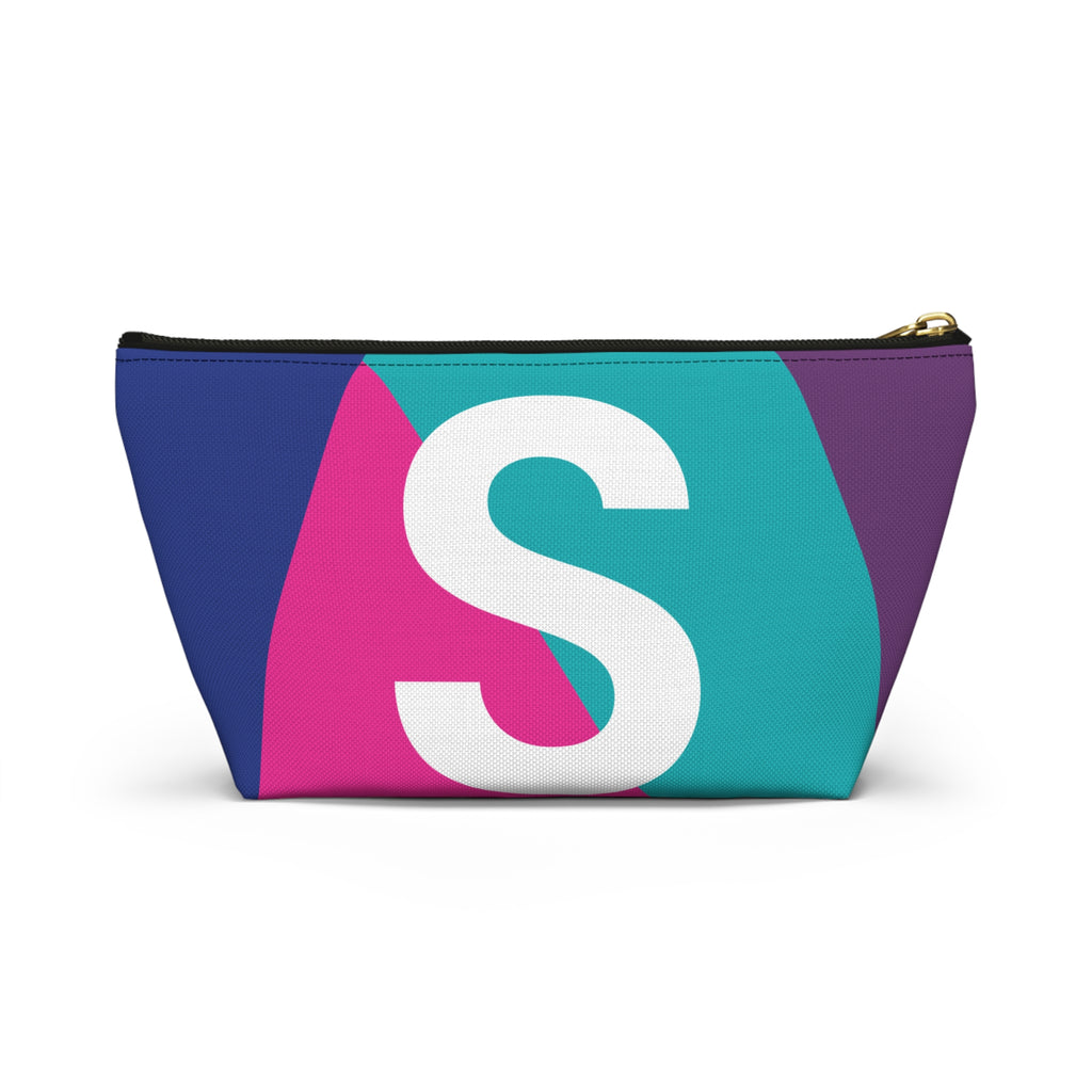 Colorblock Accessory Pouch — Monogram S T-Bottom Cosmetic Bag