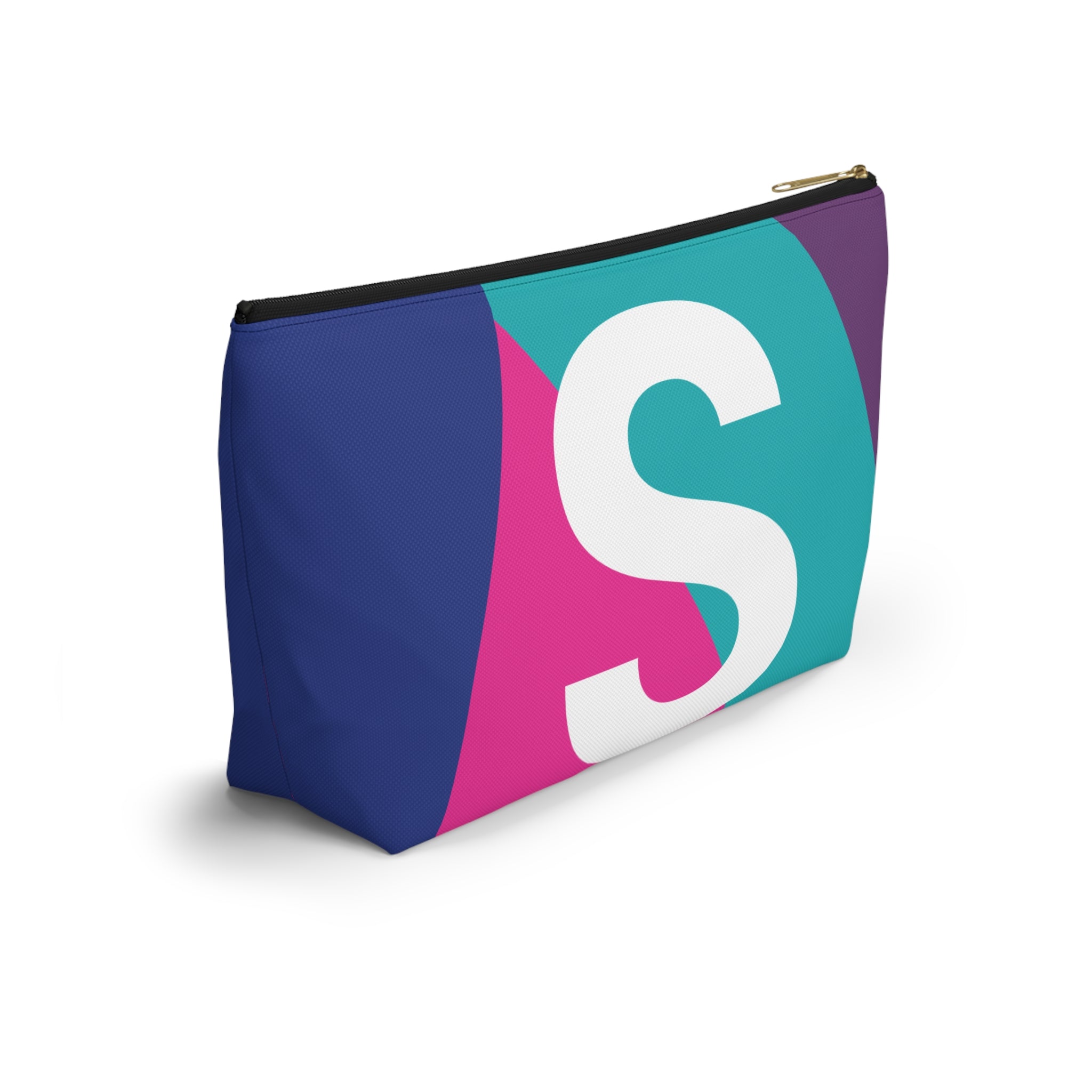 Colorblock Accessory Pouch — Monogram S T-Bottom Cosmetic Bag