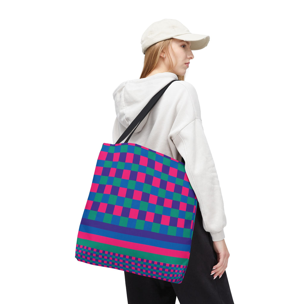 Colorblock Tote Bag