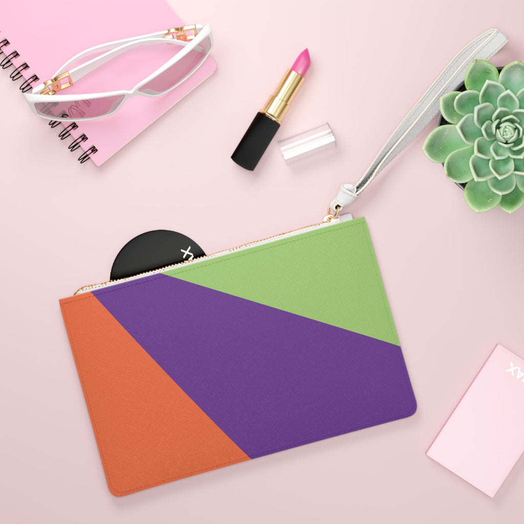 Retro Colorblock Clutch Bag | 80s & 90s Inspired