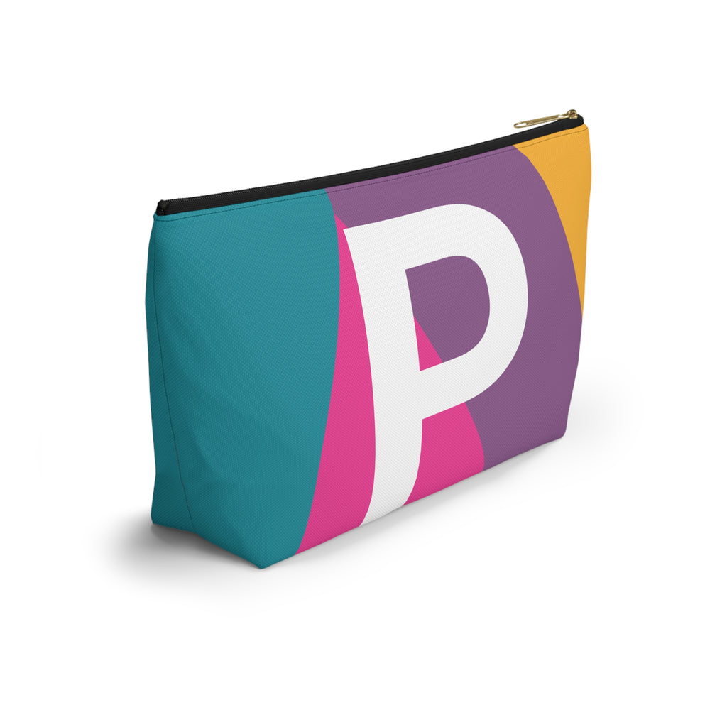 Colorblock Accessory Pouch — Monogram P T-Bottom Cosmetic Bag