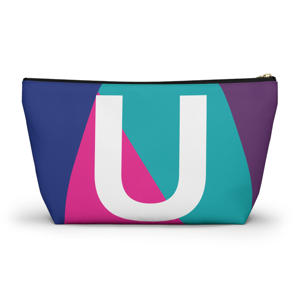 Colorblock Accessory Pouch — Monogram U T-Bottom Cosmetic Bag