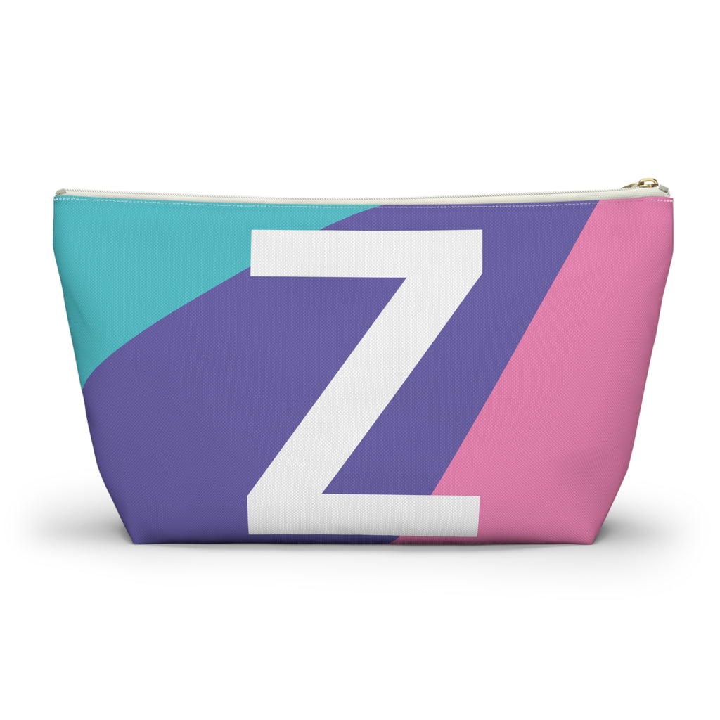 Colorblock Accessory Pouch — Monogram Z T-Bottom Cosmetic Bag