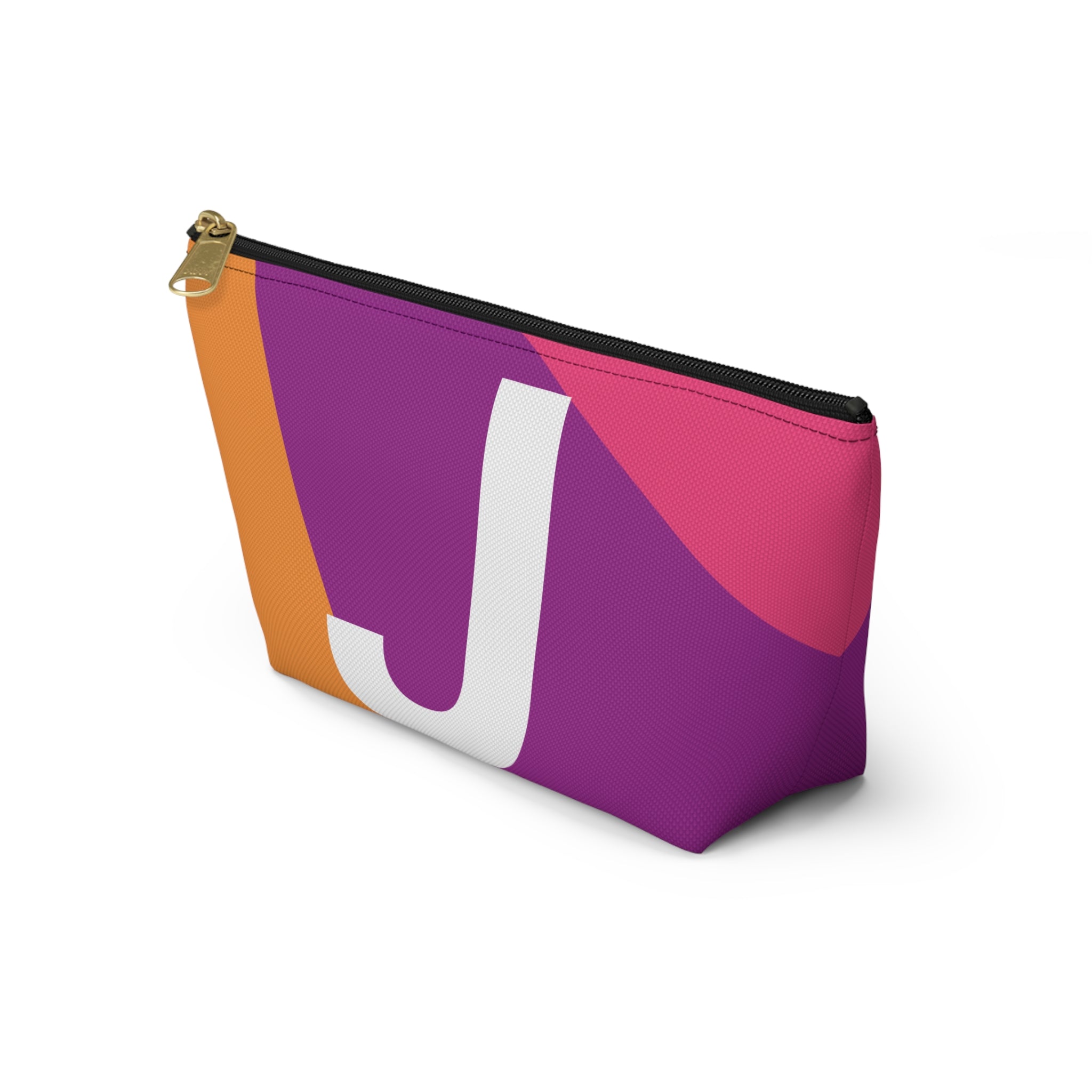 Colorblock Accessory Pouch — Monogram J T-Bottom Cosmetic Bag