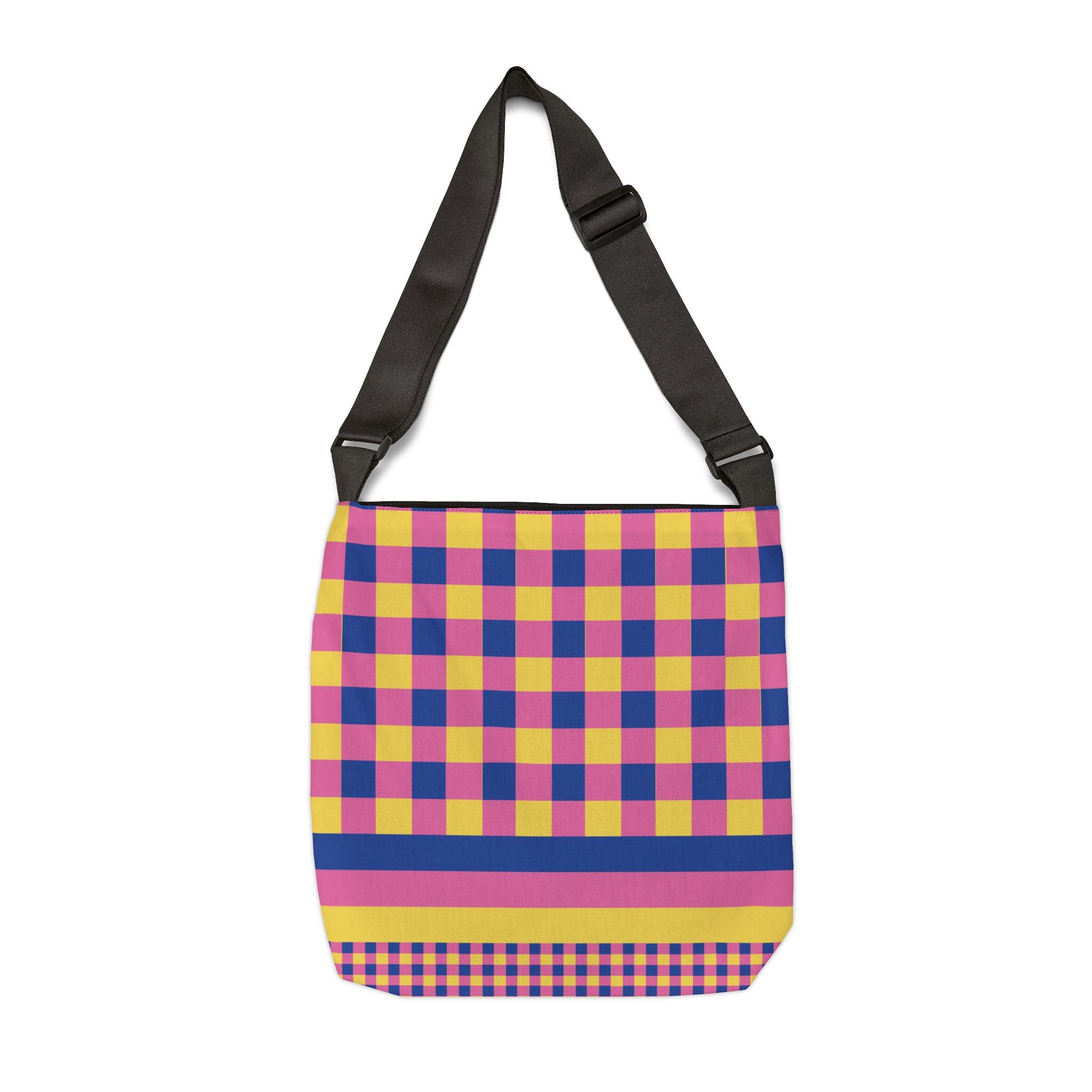 Colorblock Geometric Tote Bag