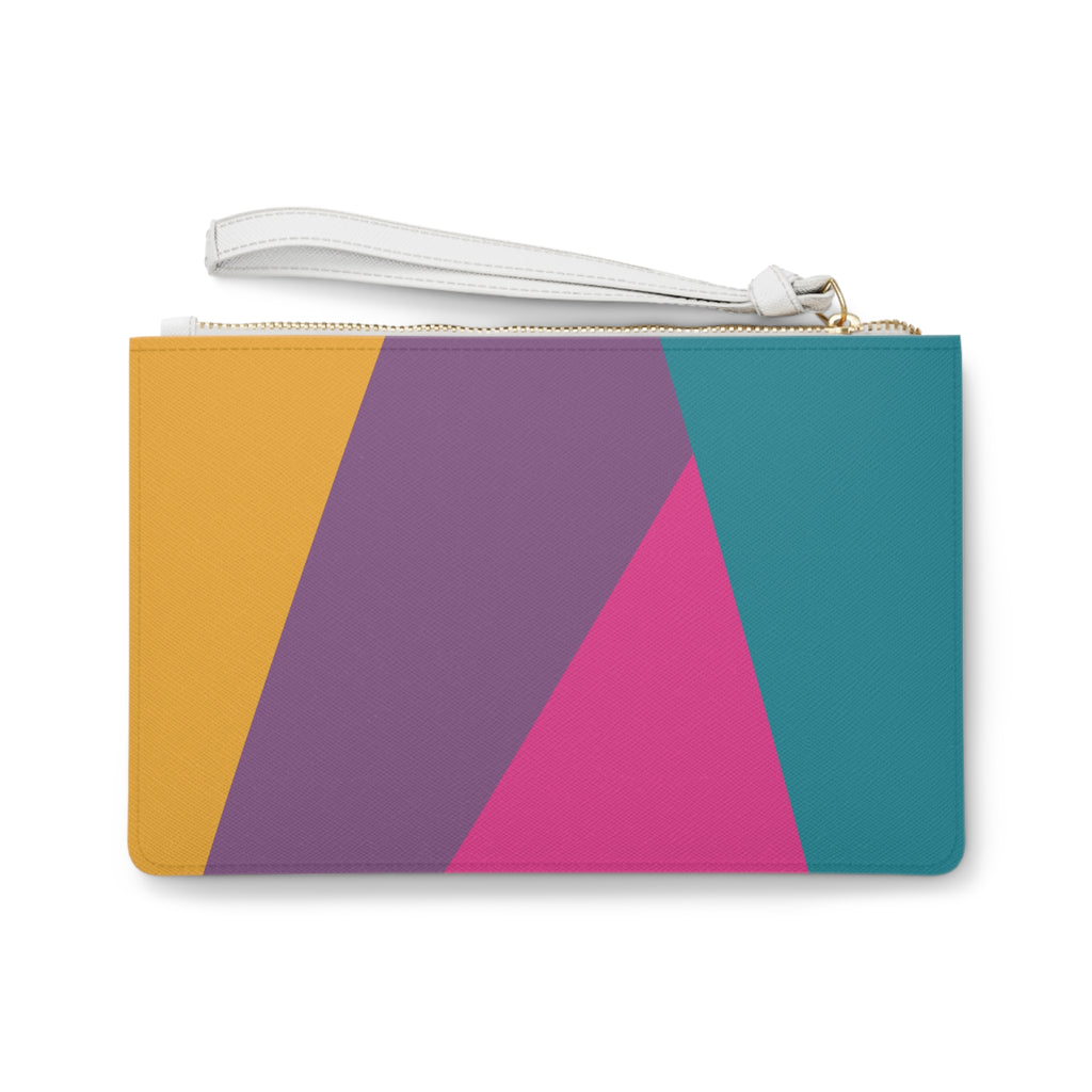 Retro Colorblock Clutch Bag | 80s & 90s Inspired