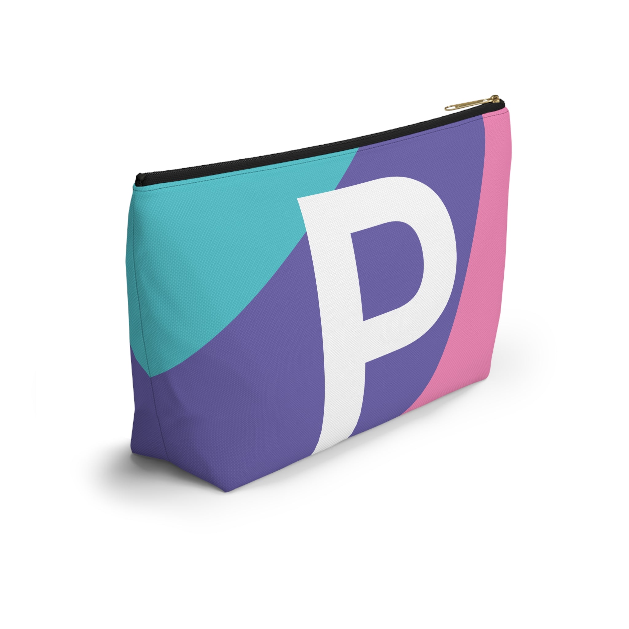 Colorblock Accessory Pouch — Monogram P T-Bottom Cosmetic Bag