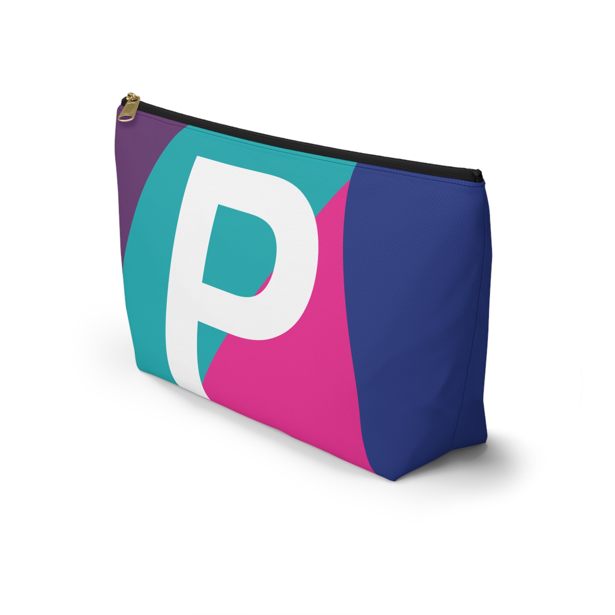 Colorblock Accessory Pouch — Monogram P T-Bottom Cosmetic Bag