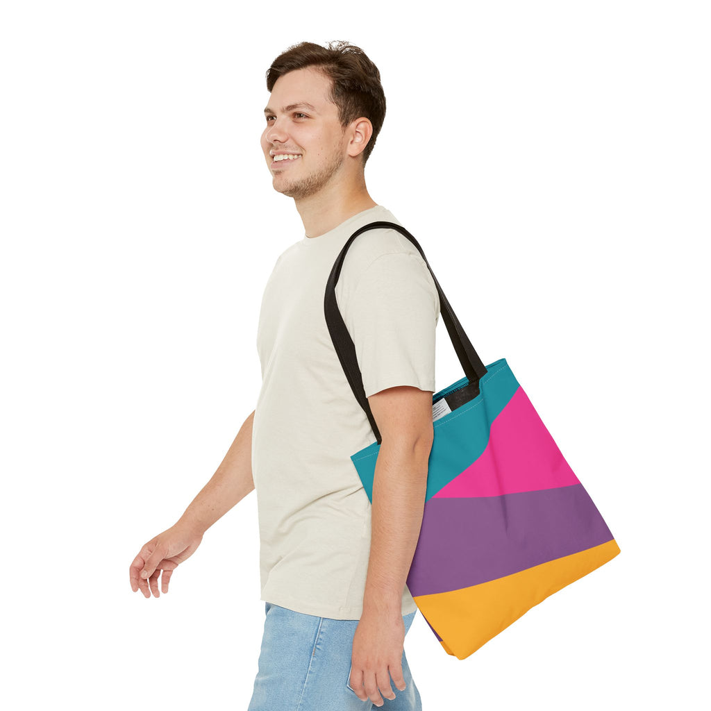 Colorblock Tote Bag