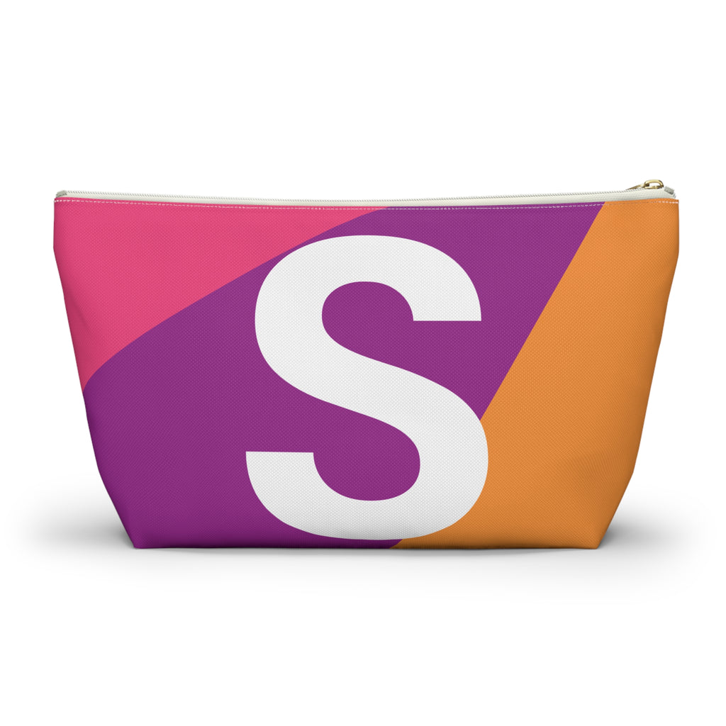 Colorblock Accessory Pouch — Monogram S T-Bottom Cosmetic Bag