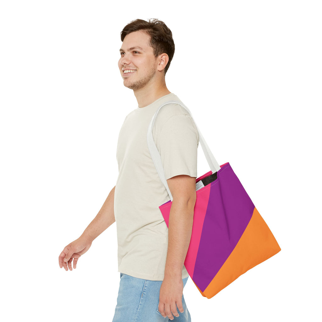 Colorblock Tote Bag