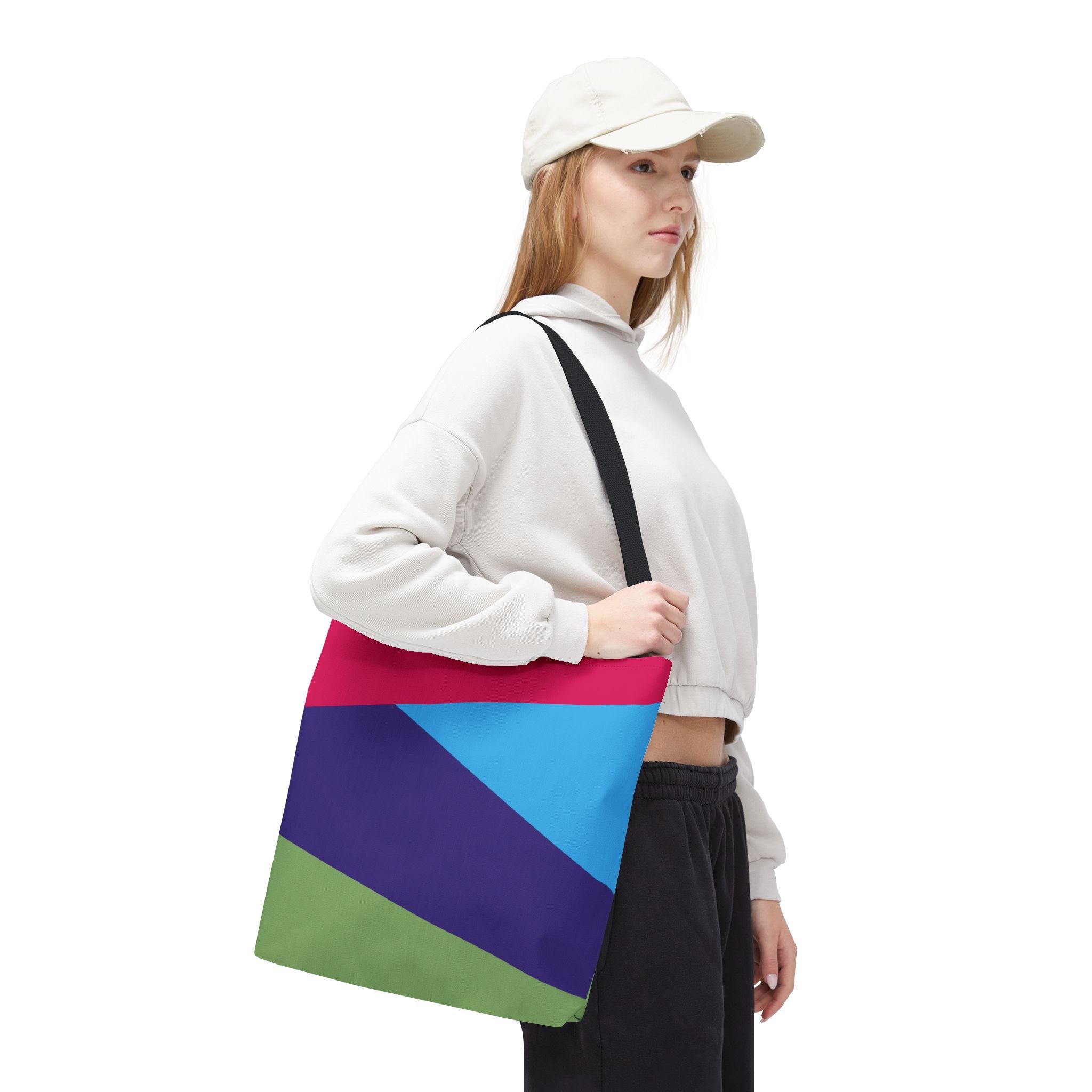 Colorblock Tote Bag