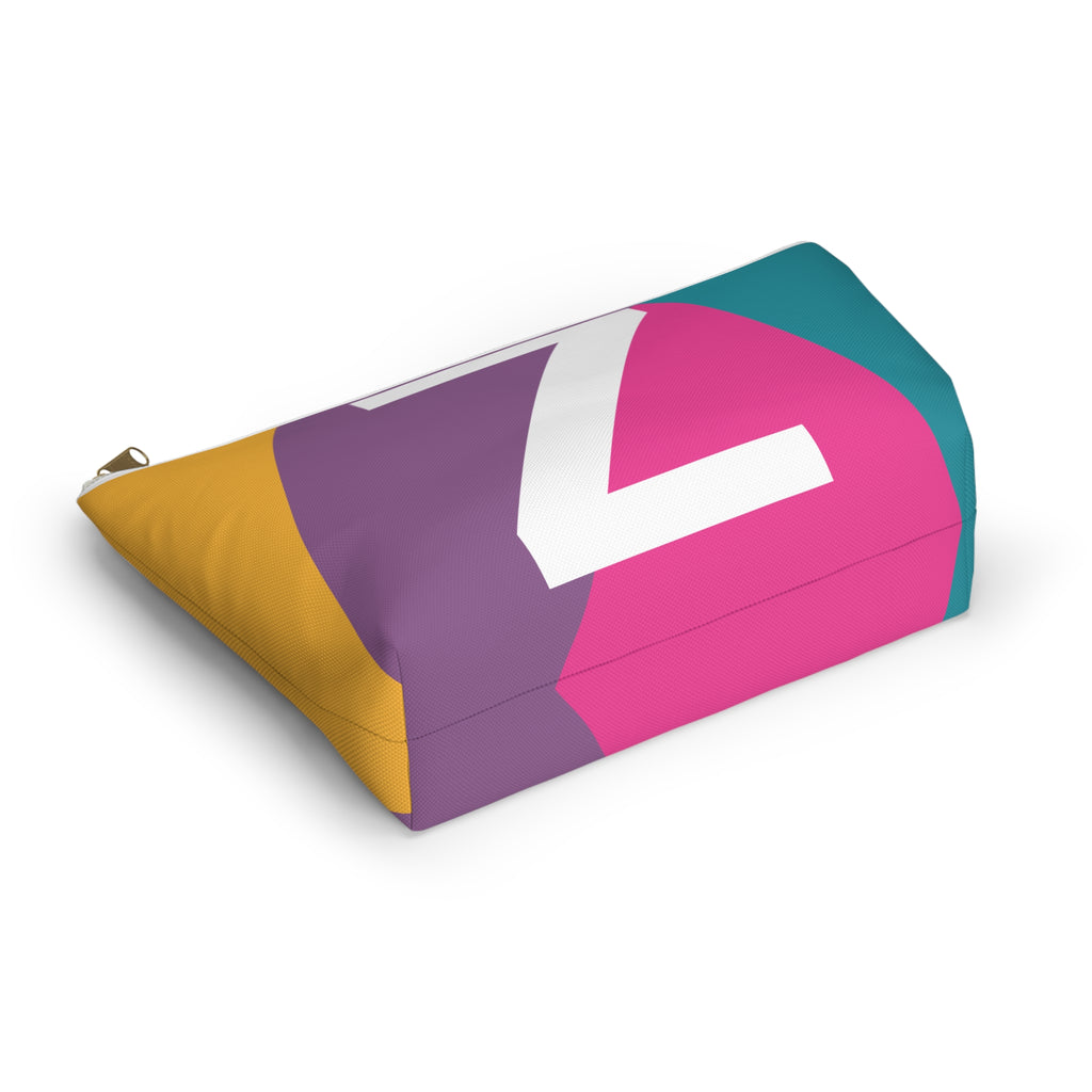 Colorblock Accessory Pouch — Monogram Z T-Bottom Cosmetic Bag