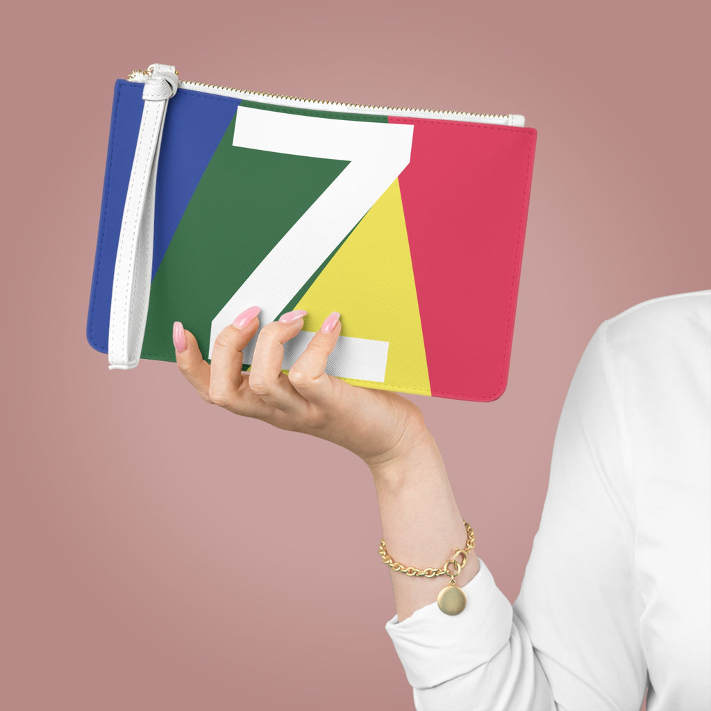 Monogram 'Z' Colorblock Clutch Bag — Bold Geometric Wristlet for Everyday & Gifts