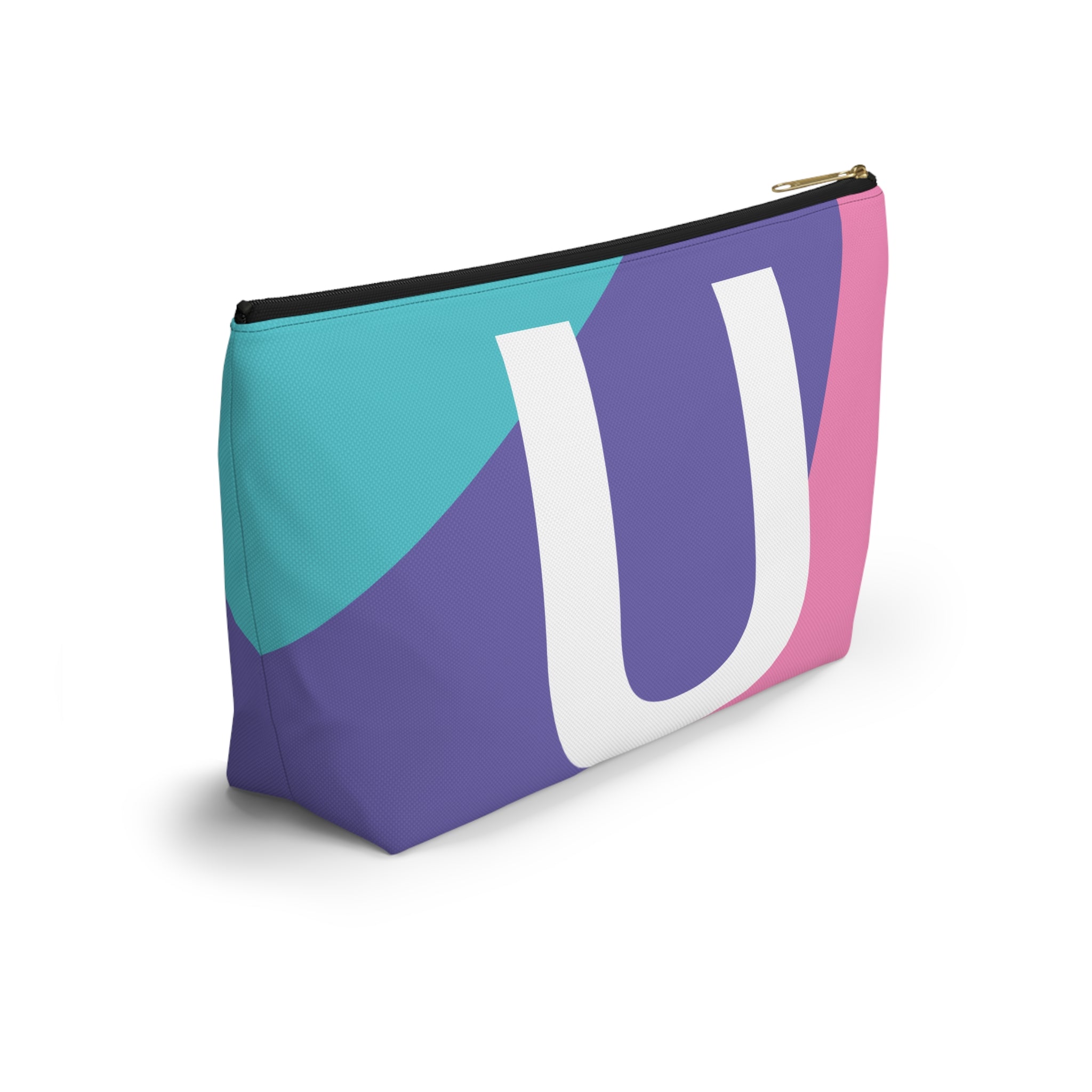 Colorblock Accessory Pouch — Monogram U T-Bottom Cosmetic Bag