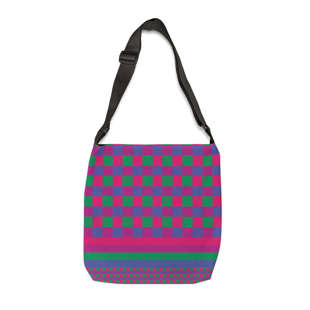 Colorblock Geometric Tote Bag