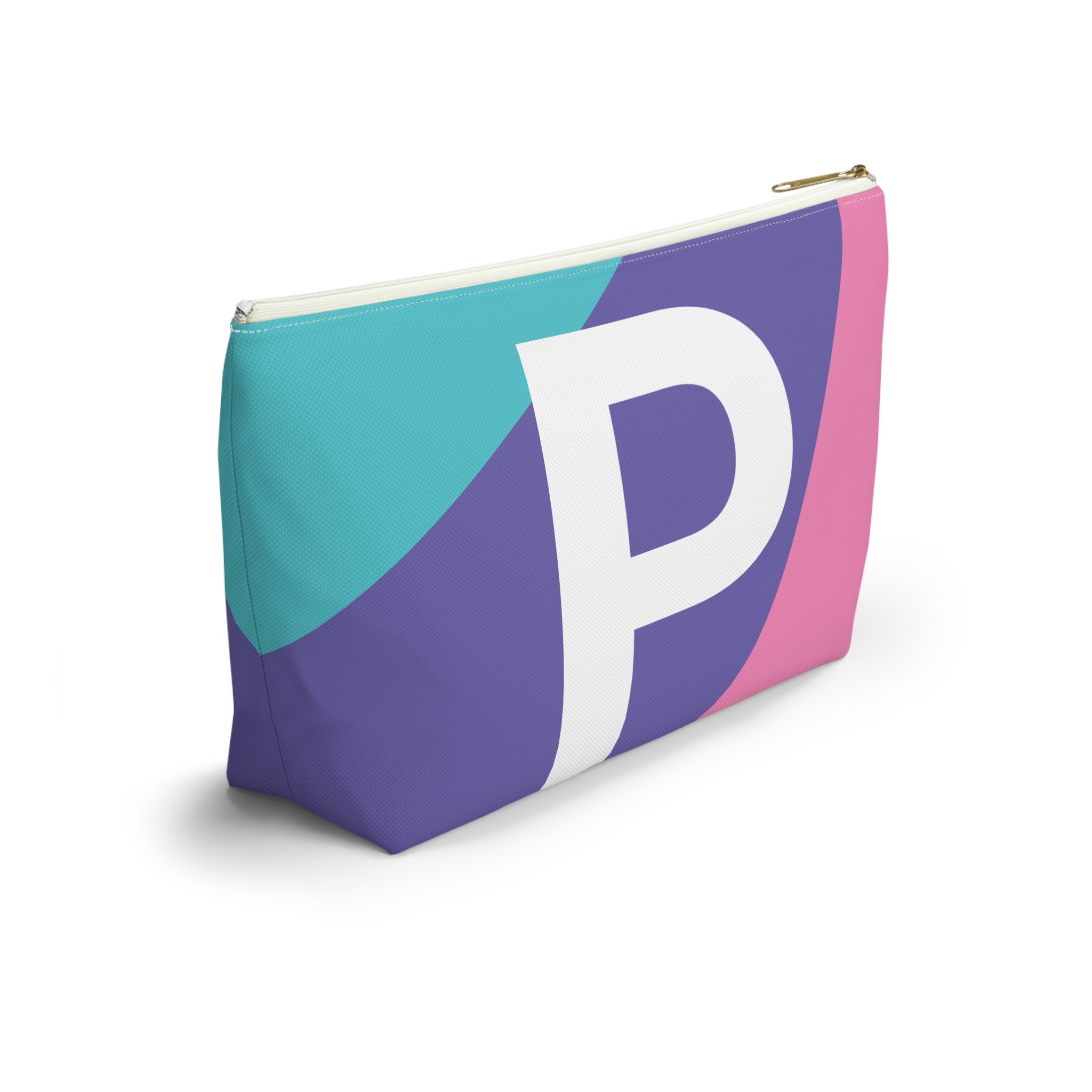 Colorblock Accessory Pouch — Monogram P T-Bottom Cosmetic Bag
