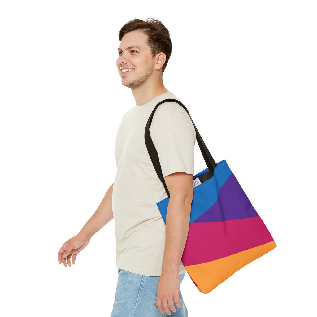 Colorblock Tote Bag
