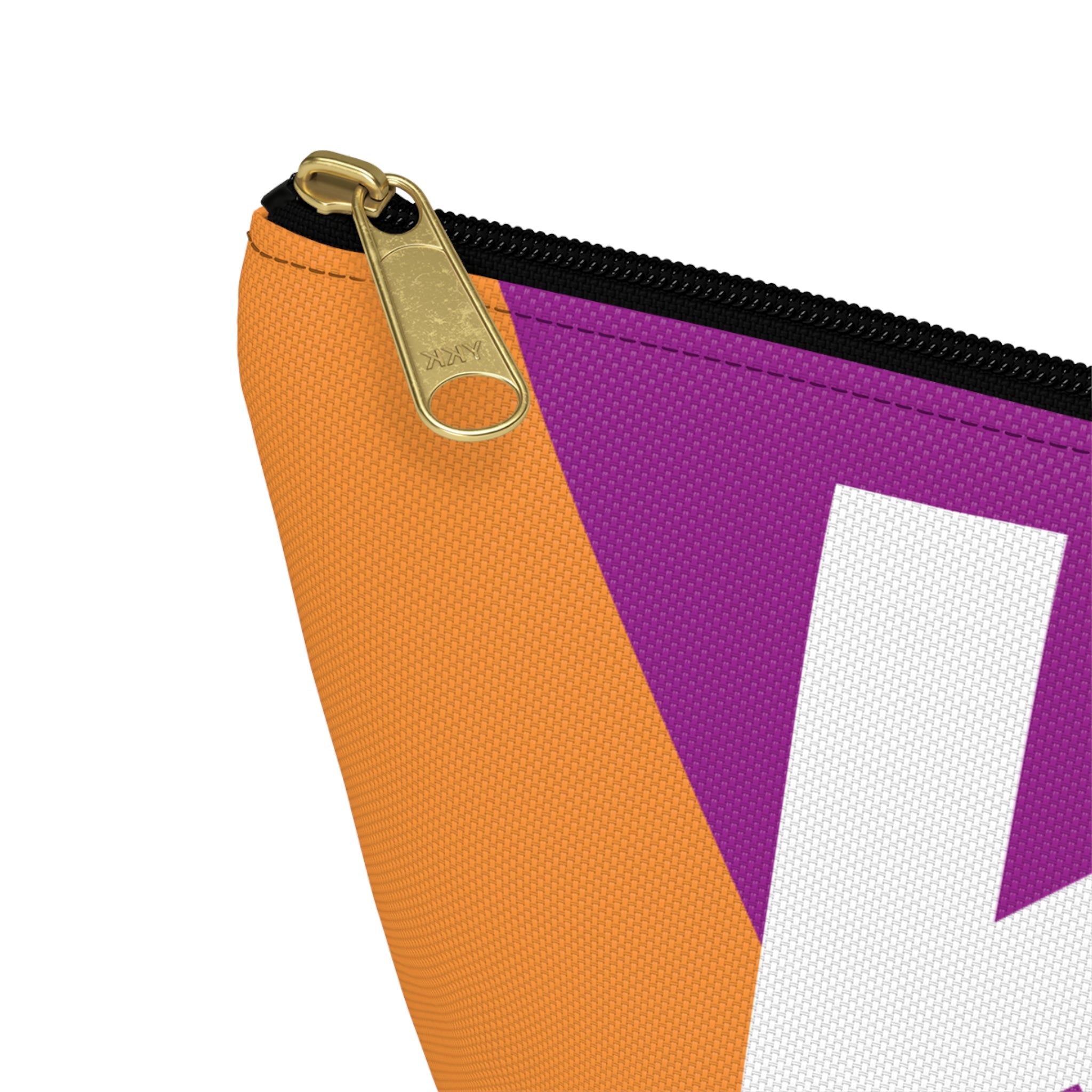 Colorblock Accessory Pouch — Monogram K T-Bottom Cosmetic Bag
