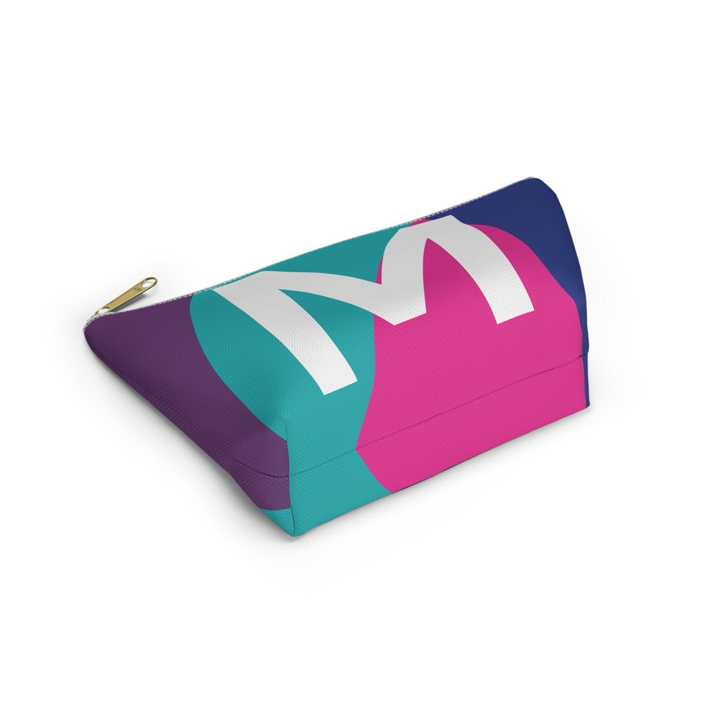 Colorblock Accessory Pouch — Monogram M T-Bottom Cosmetic Bag