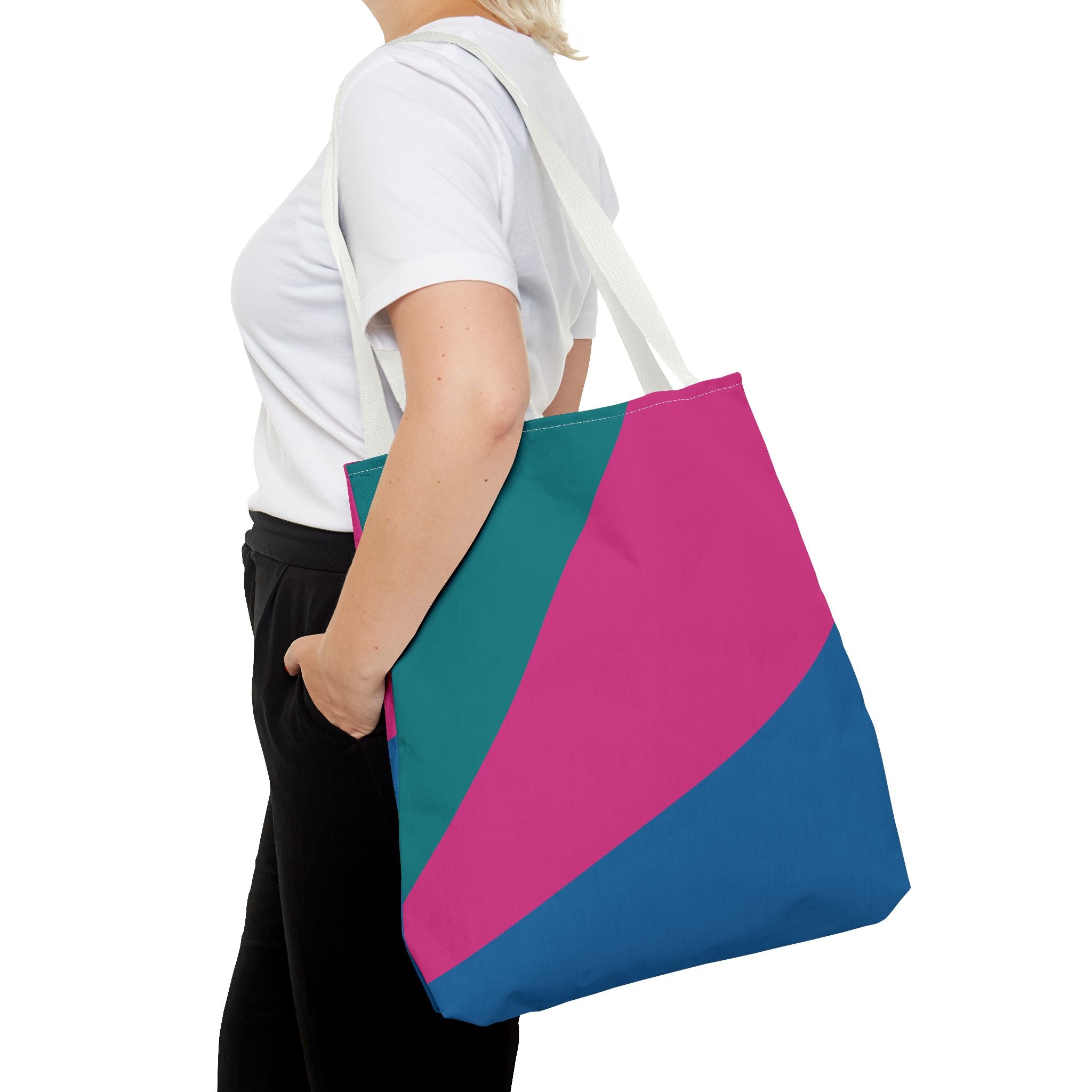 Colorblock Tote Bag