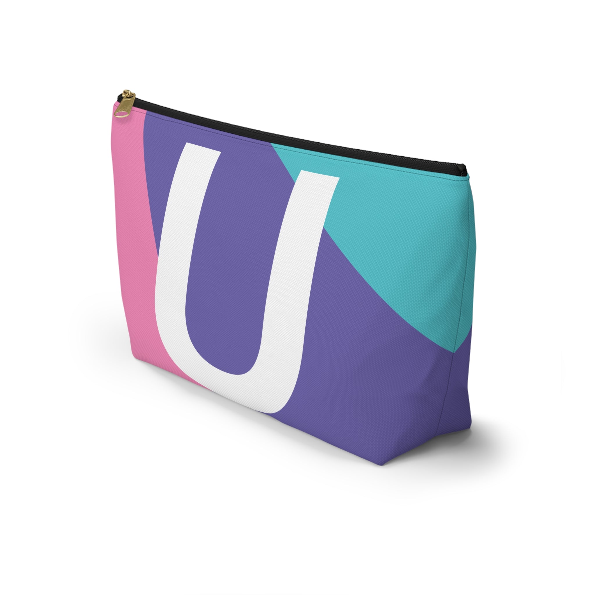 Colorblock Accessory Pouch — Monogram U T-Bottom Cosmetic Bag