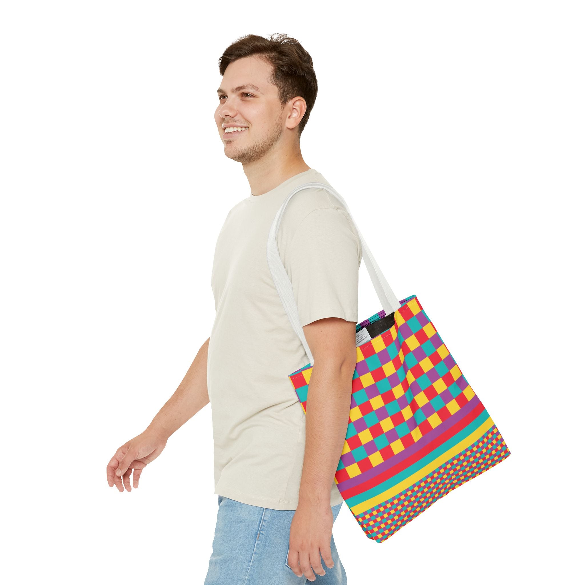 Colorblock Tote Bag