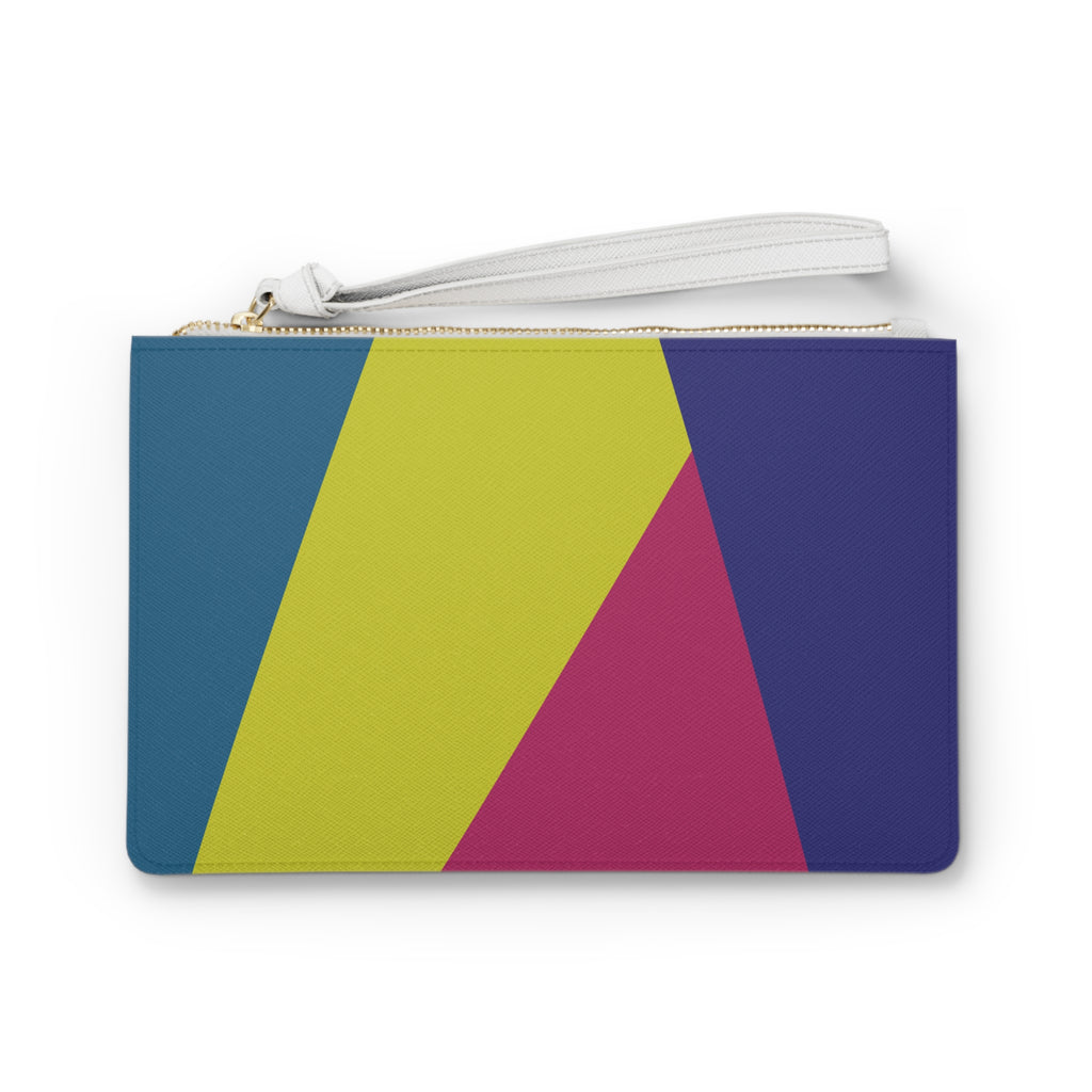 Retro Colorblock Clutch Bag | 80s & 90s Inspired