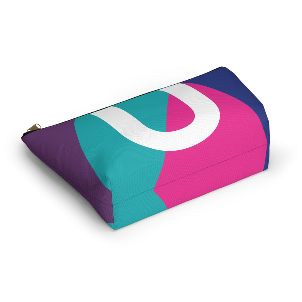 Colorblock Accessory Pouch — Monogram U T-Bottom Cosmetic Bag