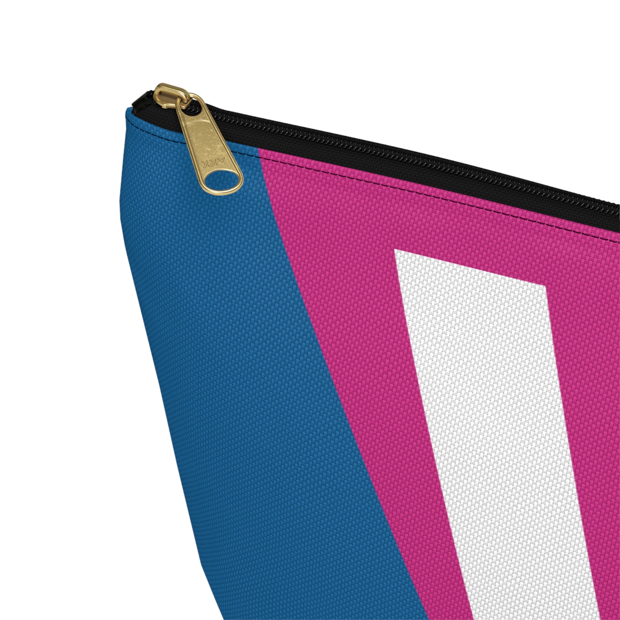 Initials Colorblock Accessory Pouch — Monogram V T-Bottom Cosmetic Bag