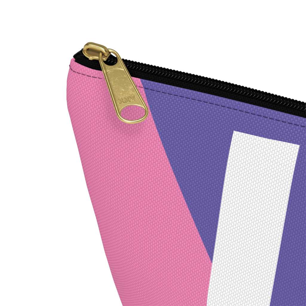 Colorblock Accessory Pouch — Monogram U T-Bottom Cosmetic Bag