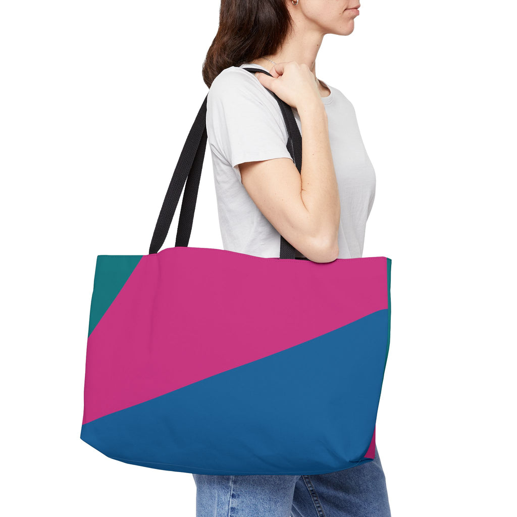 Colorblock Tote Bag