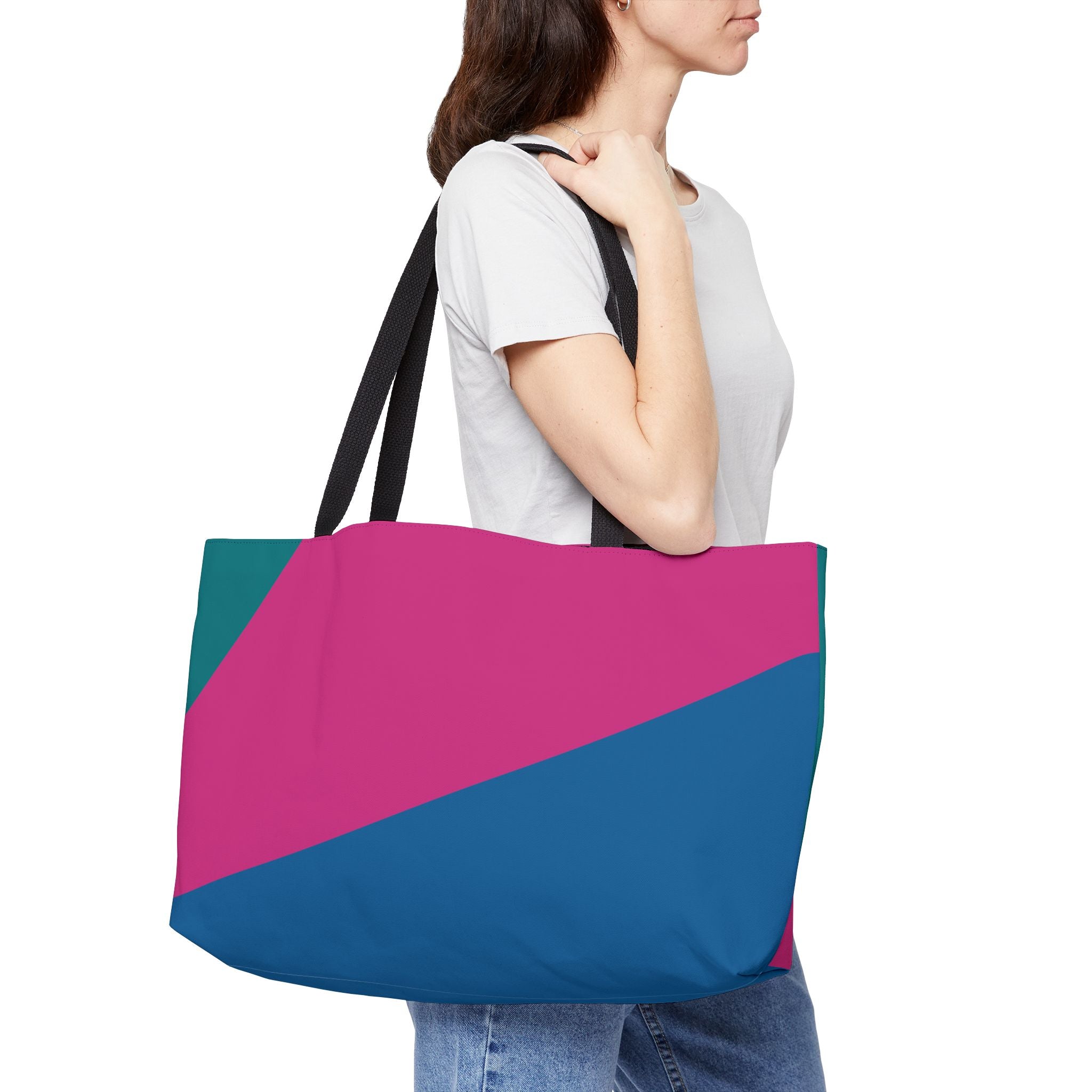 Colorblock Tote Bag