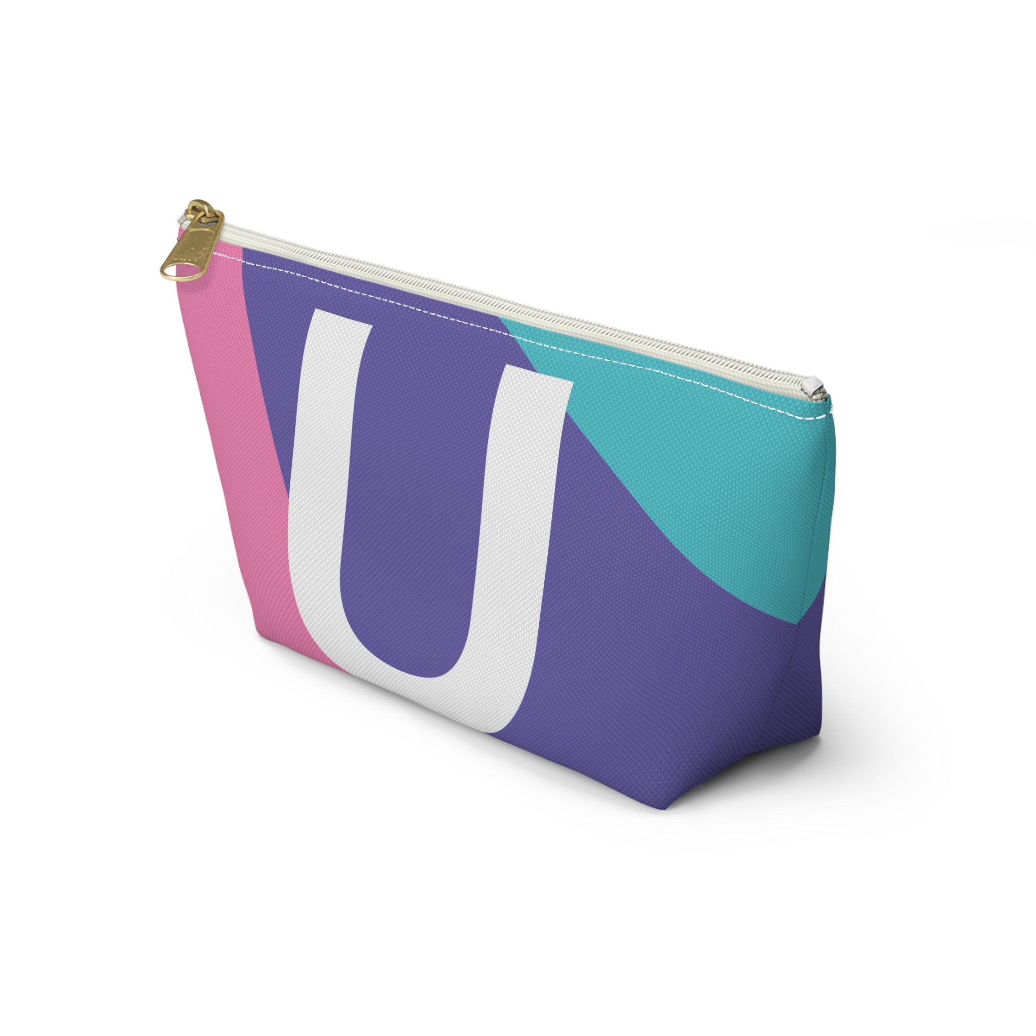Colorblock Accessory Pouch — Monogram U T-Bottom Cosmetic Bag