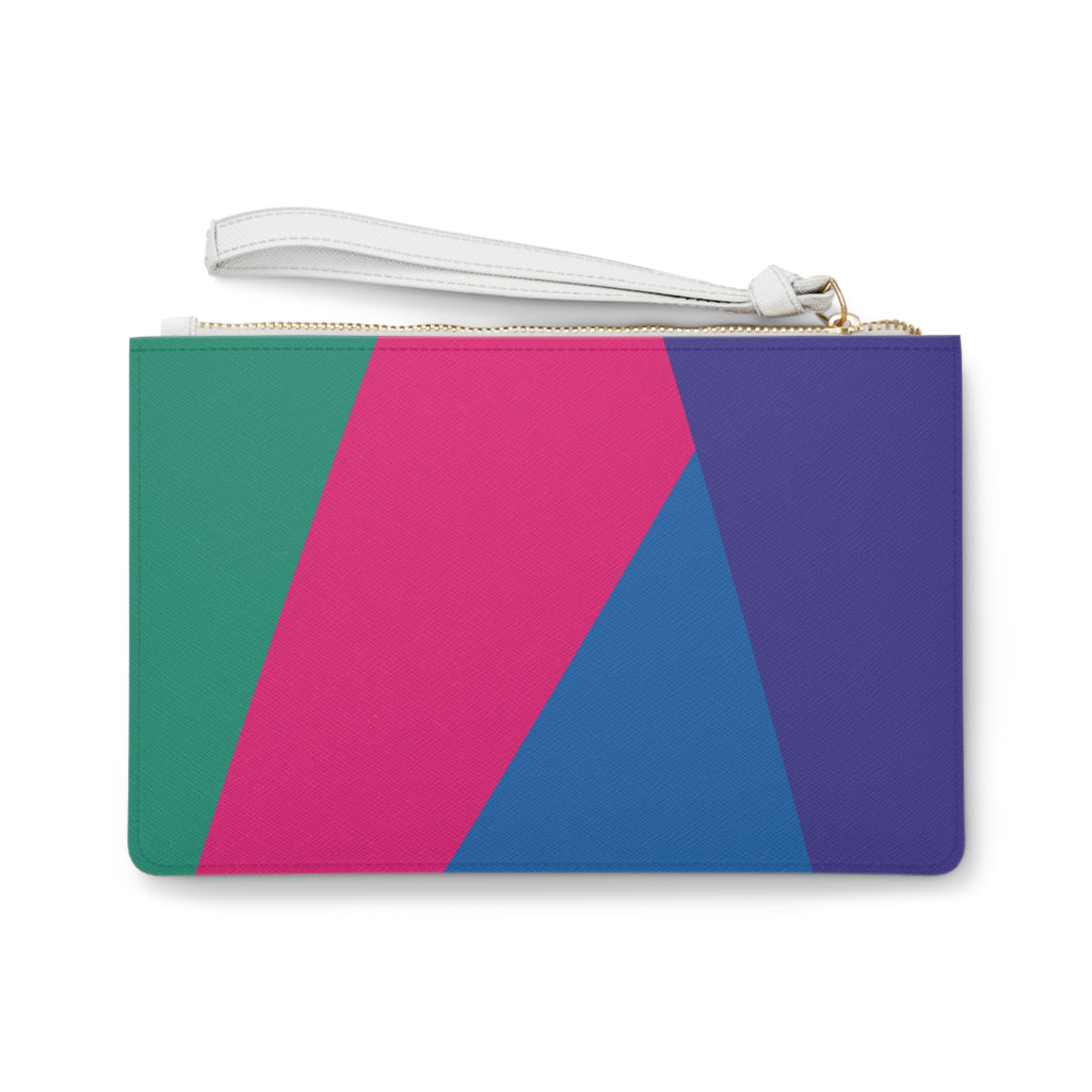 Retro Colorblock Clutch Bag | 80s & 90s Inspired