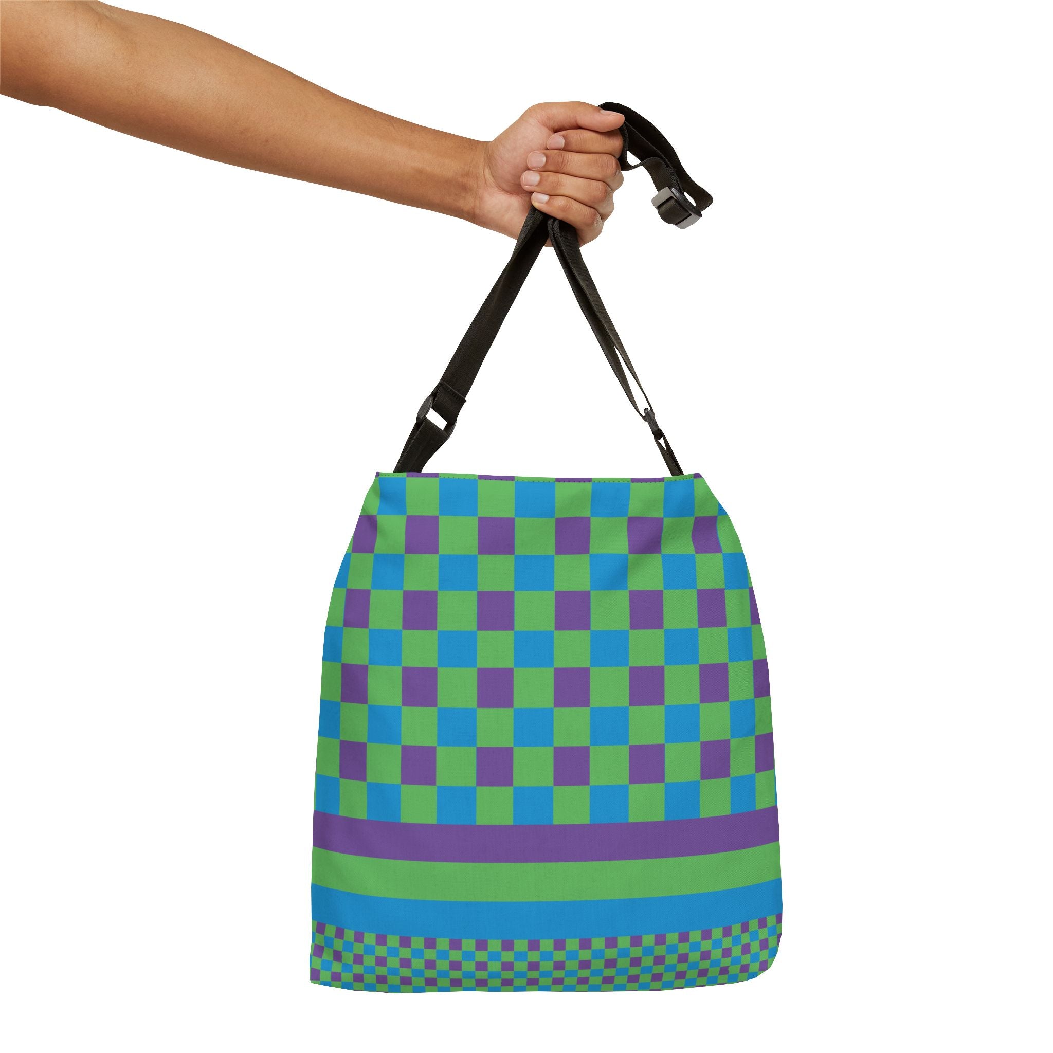 Colorblock Geometric Tote Bag