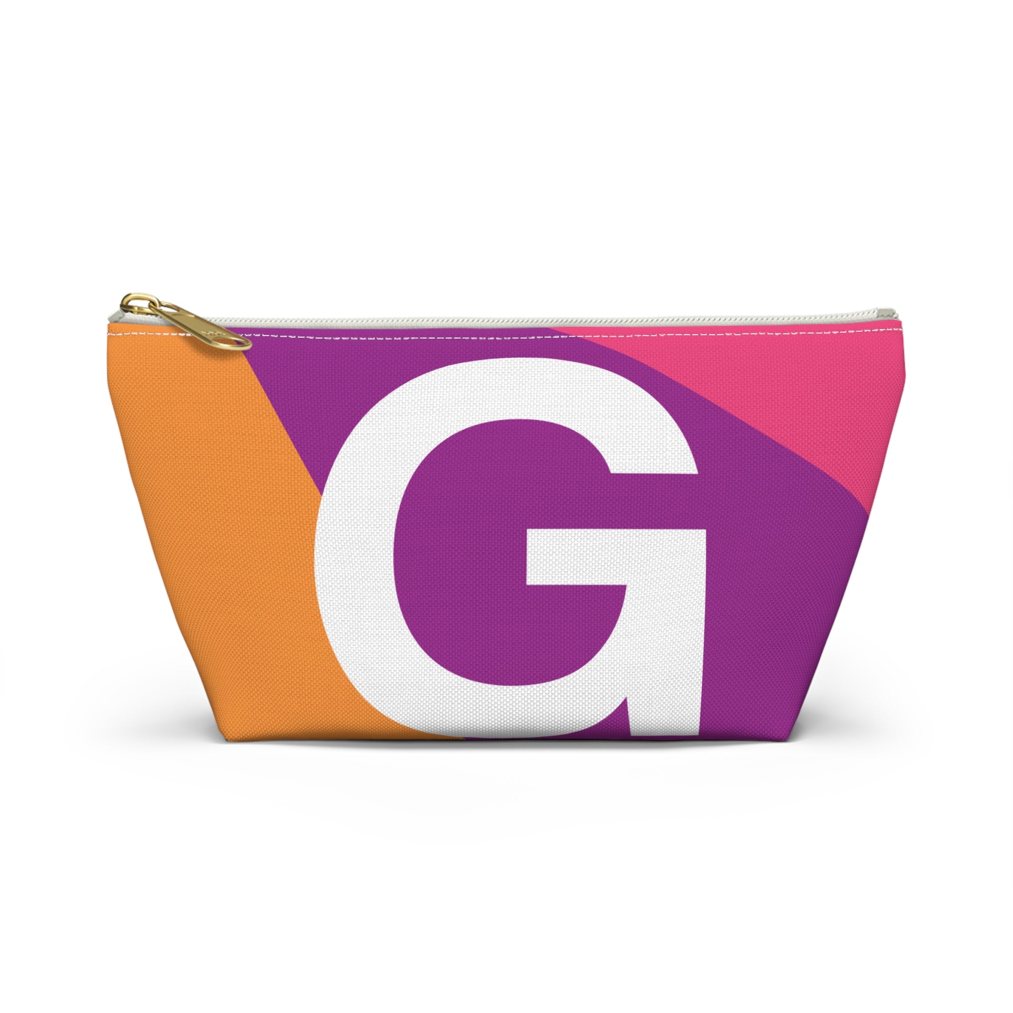 Initials Colorblock Accessory Pouch — Monogram G T-Bottom Cosmetic Bag