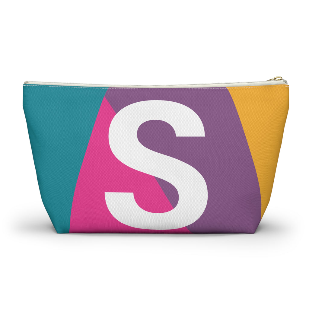 Colorblock Accessory Pouch — Monogram S T-Bottom Cosmetic Bag