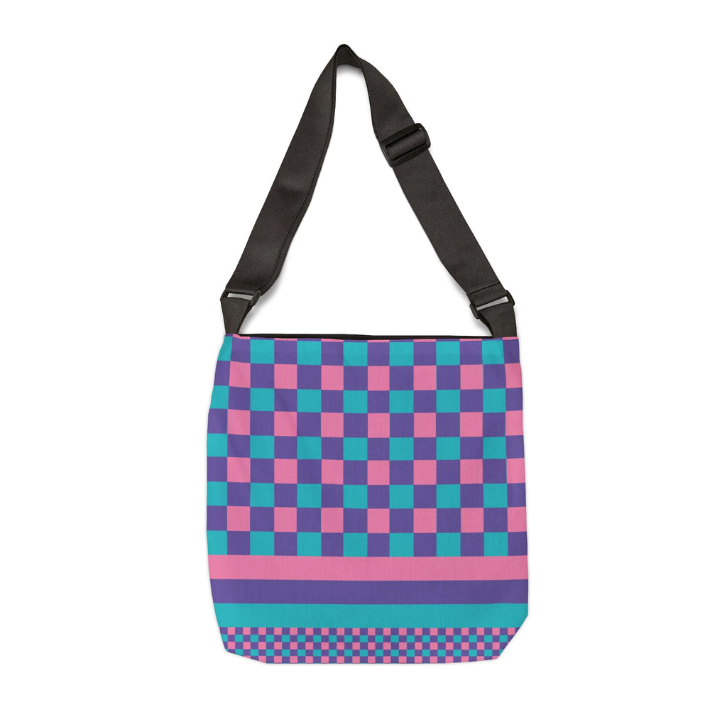 Colorblock Geometric Tote Bag
