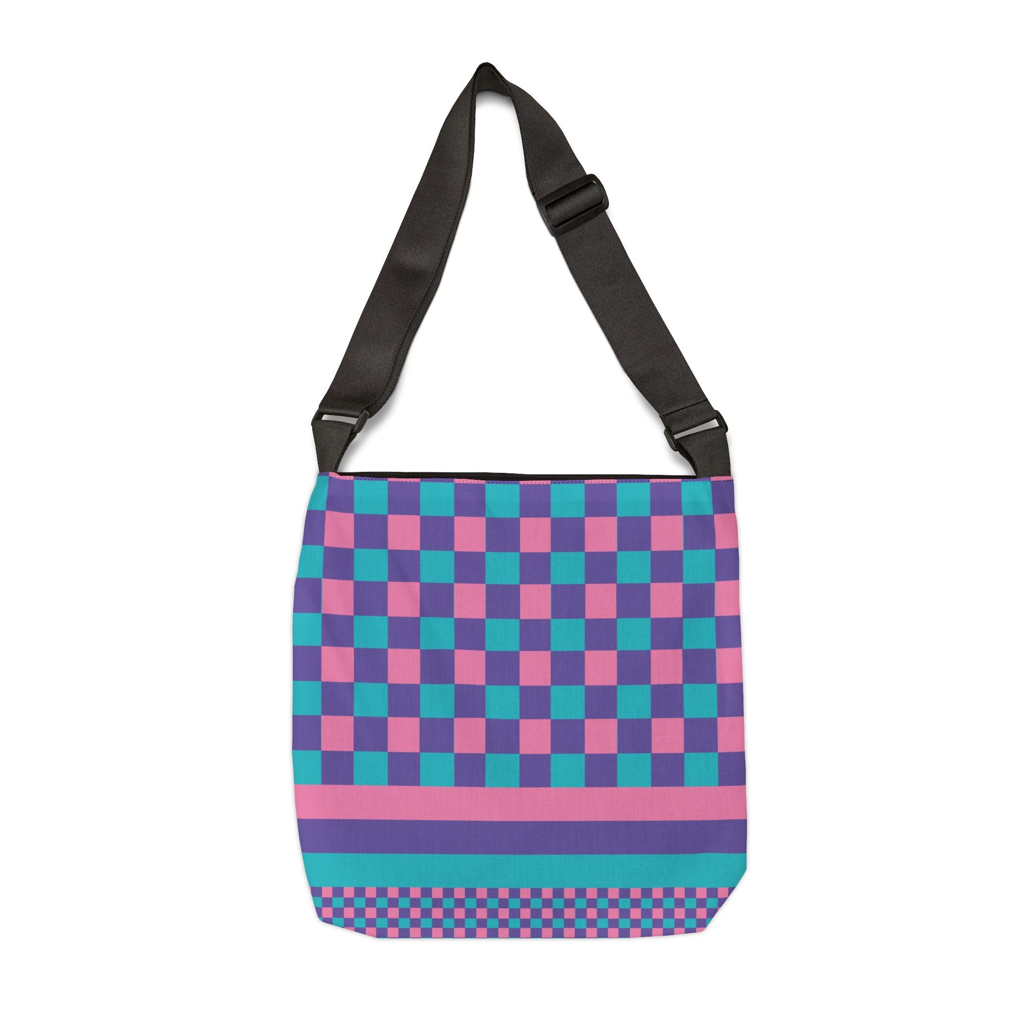Colorblock Geometric Tote Bag