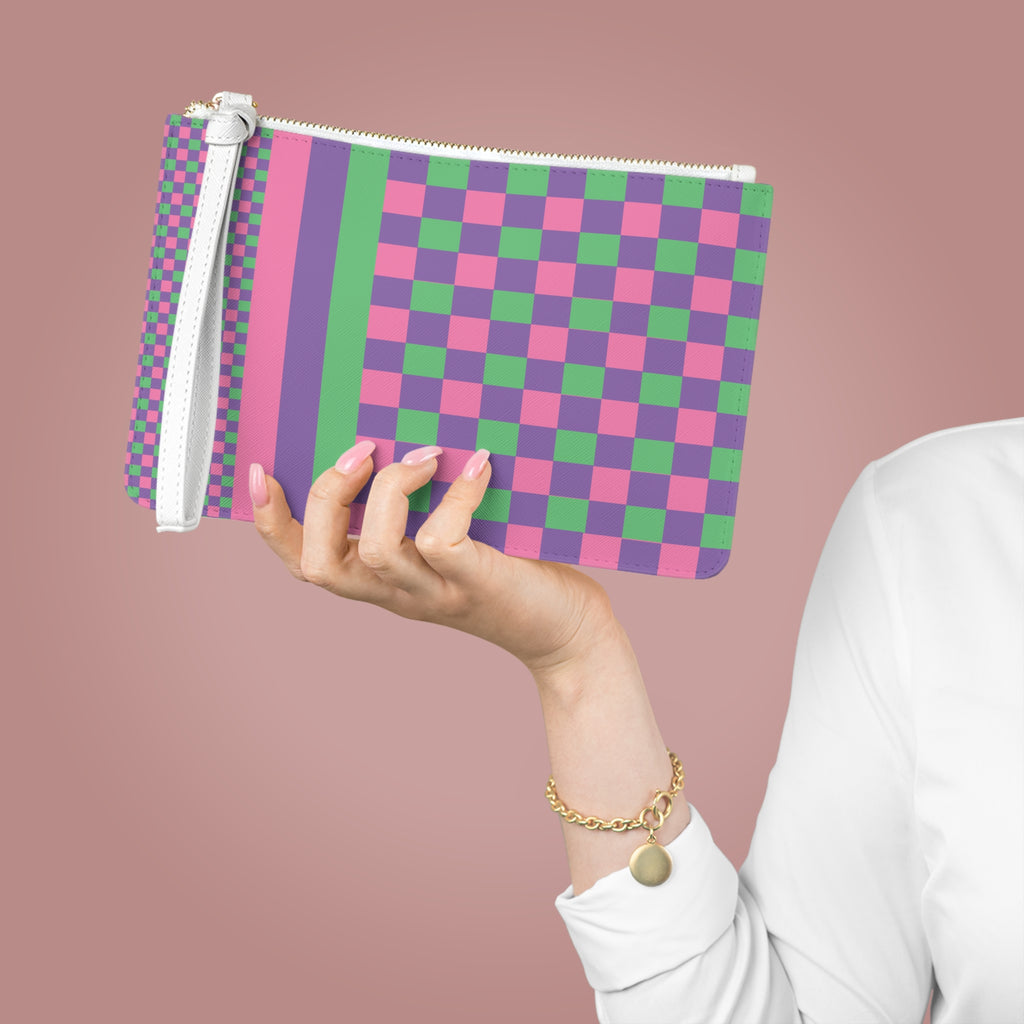 Colorblock Clutch Bag