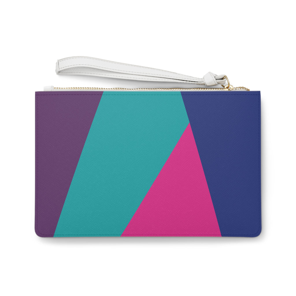 Retro Colorblock Clutch Bag | 80s & 90s Inspired
