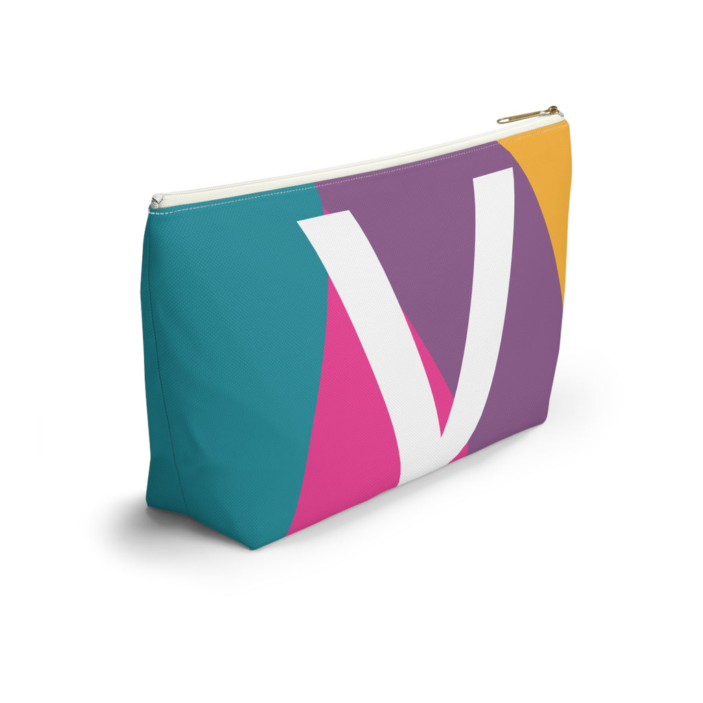 Colorblock Accessory Pouch — Monogram V T-Bottom Cosmetic Bag