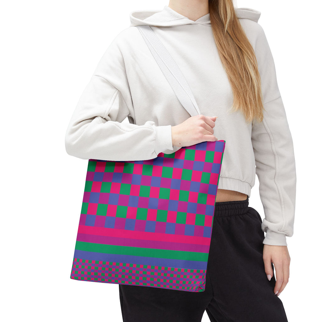 Colorblock Tote Bag