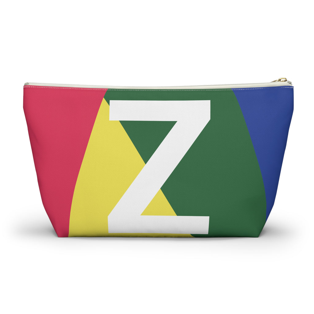 Colorblock Accessory Pouch — Monogram Z T-Bottom Cosmetic Bag