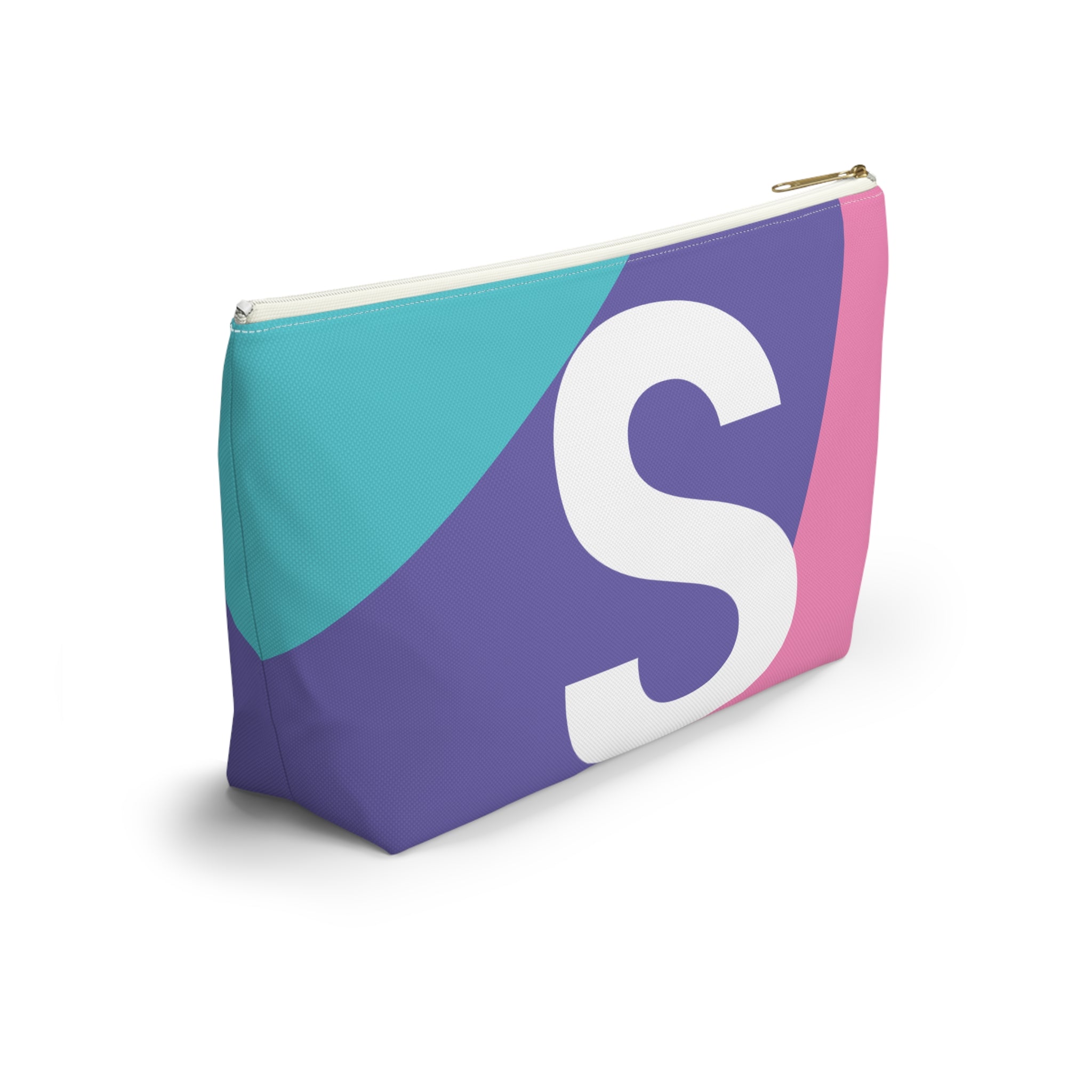 Colorblock Accessory Pouch — Monogram S T-Bottom Cosmetic Bag